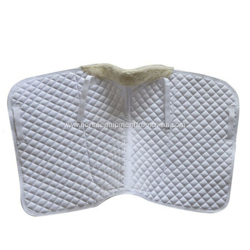 White Dressage Polycotton Horse Saddle Pad